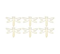 VGEBY Clamp/Holder di Carta da 100 Pezzi Formazione di Libelluli di Oro, Luce e Portatili Non Skid Metal Office Stores per la Classificazione e la Lettura, Adatto per L'uso Quotidiano