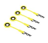 VGEBY Clip per Corpo RC, 4 Pezzi, Clip fisse Silicone Universale per Modello 1/10, Giallo, Accessori per Auto Giocattolo RC