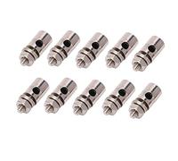 VGEBY Connettore per Asta di Spinta, 10 Pezzi da 2,1 Mm RC Collegamento del Connettore per Asta di Spinta in Metallo Tappo a Regolazione Rapida per Velivoli Ad Ala Fissa KT