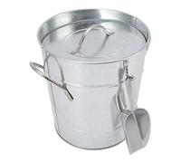 VGEBY Contenitore Rotondo per Refrigeratore per Birra in Plastica Resistente con Pala per Ghiaccio per Feste Ed Eventi 7,7x8,1x6,3 Pollici (Colore originale)