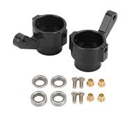VGEBY Coppa dello Sterzo in Alluminio RC, Fusi a Snodo per Parti di Aggiornamento per Auto WPL B14 B24 1/16 RC con Viti di Montaggio (BLACK)