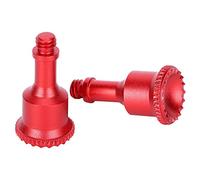 VGEBY Coppia di Joystick per Telecomando in Lega di Alluminio, Lavorati con Precisione CNC e Dotati di Zigrinatura Antiscivolo Ergonomica, per Drone Air 2. (rosso)