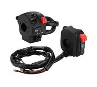 VGEBY Coppia Interruttori on Off, Interruttore Manubrio in Gomma Metallo Plastica ABS 22mm, Comandi Sinistra Destra con Avvisatore Acustico Avviamento Elettrico per Moto ATV Dirt Bike