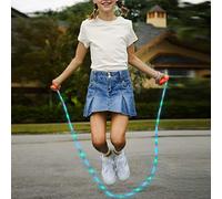 VGEBY Corda per Saltare Luminosa, Corda per Saltare Lampeggiante Regolabile da 280 Cm con 23 Luci a LED e 3 Modalità, per Feste di Esercizi di Fitness per Bambini per Adulti (colore casuale)