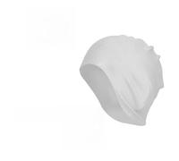 VGEBY Cuffia da Nuoto in Silicone, Protezione per le Orecchie Elastica per Piscina, Comoda Cuffia da Nuoto per Capelli Lunghi con Bordo Ispessito (WHITE)