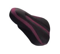 VGEBY Cuscino per Sedile da Bici, Coprisella in Gel Ampio e Spesso Confortevole con Design a Circolazione D'aria e Materiale Antiscivolo, per Ciclismo su Strada in Mountain Bike (rosso)