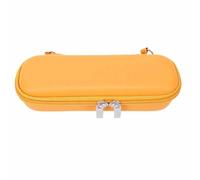 VGEBY Custodia per Fotocamera, Custodia Rigida in Pelle PU per Fotocamera, Design Compatto Resistente Agli Urti e all'acqua con Cinturino da Polso, 208x77x54mm per Pocket 4 3 Travel (YELLOW)