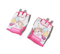 VGEBY da Ciclismo per Bambini, Sportivi Antiscivolo e Traspiranti a Mezze con Imbottitura in EVA e Funzione Asciuga-sudore, per Ragazzi e Ragazze, per Bici, Monopattino e (PINK)