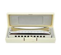 VGEBY Db Chiave Armonica Blues a 10 fori Strumento Musicale Portatile Per Professionisti e Principianti (WHITE)