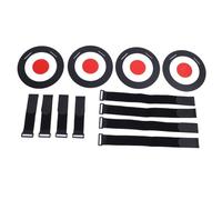 VGEBY Dischi per Bersagli da Calcio 4 Pezzi, Attrezzatura per Allenamento da Tiro con Porta da Calcio in ABS con Cinghie per la Pratica Sportiva, Angoli Regolabili per lo Sviluppo