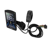 VGEBY Display Ebikes, Misuratore LCD Colorato in Materiale ABS con Monitoraggio della velocità e Livello della Batteria per Manubri per Bici Elettriche da 22,2 Mm