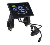 VGEBY Display LCD per Bici, Schermo Ad Alta Definizione Spina Impermeabile Tachimetro Livello Batteria in Tempo Reale Contachilometri per Scooter Elettrico 24V 36V 48V 60V