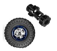 VGEBY Distanziale Ruota in Alluminio RC da 4 Pezzi da 17 Mm, Adattatore Robusto per Modellini di Auto con Rapporto 1:8, Aggiornamento di Lunga Durata con Estensione del Esagonale da 30 Mm (BLACK)