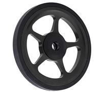 VGEBY Easy Wheel, Ruota da Allenamento per Bicicletta con Diametro 60 Mm e Spessore 8 Mm, con Cuscinetto da 6 per Ciclista, Robusto Materiale Plastico in Lega di Alluminio (BLACK)