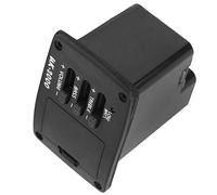 VGEBY Equalizzatore per Chitarra Pickup a Due Stadi con Controllo del Volume per Strumenti Musicali per Chitarra Elettrica Nero