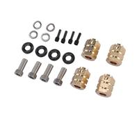 VGEBY Estensione mozzo esagonale ruota RC, adattatore di azionamento in ottone per auto RC 1/10, maggiore stabilità, facile installazione, prestazioni ottimizzate