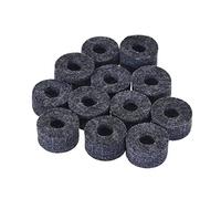 VGEBY Feltri per Piatti da 12 Pezzi, Rondelle in Feltro per Set di Batteria per Frizione Hi Hat e Piatti, Feltrini Grigi con Diametro Esterno 25 Mm e ID Grigio per Evitare il Contatto