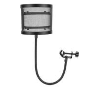 VGEBY Filtro Anti-pop per Microfono, Schermo di Protezione Anti-sputo per Microfono Professionale in Materiale ABS per la Registrazione Dal Vivo