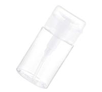 VGEBY Flacone Dispenser a Pressione, Flacone Vuoto Ricaricabile per Pompaggio Trasparente con Coperchio Antipolvere, per Toner Struccante per Smalto da Viaggio (100 ml)