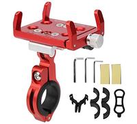 VGEBY G - 89 Supporto Universale per Telefono per Bici Premium Supporto per Telefono Cellulare Supporto di Navigazione per Fotocamera per Bicicletta Motocicletta elettrica(Rosso)