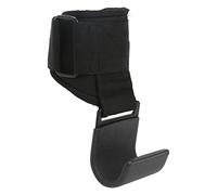 VGEBY Ganci per Sollevamento Pesi, Cinghie per Sollevamento Pesanti con Gancio in Acciaio Ispessito e Fettuccia Antiscivolo per Allenamento in Palestra, Trazioni e Pesi (BLACK)