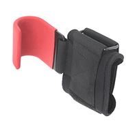 VGEBY Ganci per Sollevamento Pesi con Supporto Spesso Imbottito per Polso, per Stacchi da Terra Trazioni e Allenamento di Potenza (gancio di rosso)