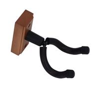 VGEBY Gancio per Montaggio a Parete per Chitarra Supporto per Gancio per Chitarra con Design a Forma di U Staffa Rotante per Basso Elettrico Acustico Ukulele Mandolino (Faggio Quadrato Colore Noce)