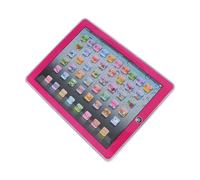 VGEBY Giocattolo Educativo Bilingue, Macchina per L'apprendimento Dell'inglese per Bambini Giocattolo Tablet Educativo per Bambini con modalità di Lettere Interattive Supporto (Rosea)