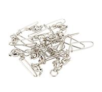 VGEBY Girelle da Pesca a Scatto da 20 Pezzi, Girelle con Cuscinetti a Sfera in Acciaio Inossidabile con Design a Bloccaggio Rapido, per la Pesca D' Terrestre d'Acqua Dolce in Acqua (5#)