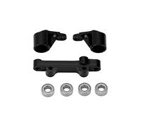 VGEBY Gruppo Sterzo in Lega di Alluminio, Parti di Aggiornamento per Auto RC con Design del Cuscinetto per Svolte Precise, per Camion Losi 1/18 Mini T 2.0 2WD (BLACK)