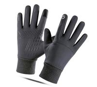VGEBY Guanti invernali, Touch Screen Impermeabili Termici Antivento Resistente al Freddo Antiscivolo Manico con Fibra di Poliestere Isolata, per Corsa Ciclismo Escursionismo Guida (XL)
