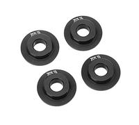 VGEBY Guarnizione Adattatore per Cerchione da 4 Pezzi, Robuste Parti di Automobili RC in Lega di Alluminio con Pregevole Fattura Adatte per Auto RC UDR 1/7 (BLACK)