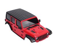 VGEBY Guscio Rigido per Auto RC, Copertura del Corpo in Plastica per Auto Telecomandata Axial SCX24 1/24, con Ritagli Precisi Facile Installazione (rosso)
