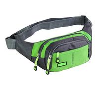VGEBY Impermeabile, Cinturino Regolabile da 29-44 Pollici con Tasche Multiple con Cerniera per Uomo Donna Che Corre Escursionismo Viaggi Sport All'aria Aperta (GREEN)