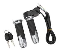 VGEBY Impugnatura Acceleratore per Bici, 1 Paio di Manubri con Impugnatura Acceleratore 12V-99V con Istruzioni di Installazione per Scooter Elettrico (GRAY)