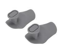 VGEBY Impugnature da Palestra Antiscivolo da 2 Pezzi Impugnature da Allenamento Senza per Sollevamento Pesi con Materiale in Silicone Testurizzato Stabilità di Presa Migliorata Design (Grey)