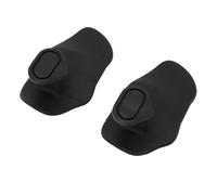 VGEBY Impugnature da Palestra Antiscivolo da 2 Pezzi Impugnature da Allenamento Senza per Sollevamento Pesi con Materiale in Silicone Testurizzato Stabilità di Presa Migliorata Design (Black)