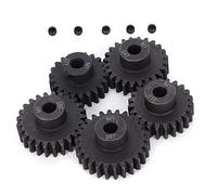VGEBY Ingranaggio Auto RC, 5 Pezzi 22T 23T 24T 25T 26T Ingranaggi Motore pignone Telecomando in Acciaio Cromato Set di Parti Kit Kit di aggiornamento Foro Interno 5mm per Auto 1/8 RC