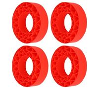 VGEBY Inserti per Pneumatici in Silicone, Set di Schiuma Morbida per Pneumatici da 1,9 Pollici per Presa e Trazione Migliorate, con Colori Vivaci, Adatti a da 106x42 Mm per (rosso)