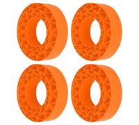 VGEBY Inserti per Pneumatici in Silicone, Set di Schiuma Morbida per Pneumatici da 1,9 Pollici per Presa e Trazione Migliorate, con Colori Vivaci, Adatti a da 106x42 Mm per (ORANGE)