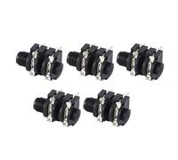 VGEBY Jack per Chitarra, Presa Stereo da 6,35 Mm, Connettore per Microfono in Plastica Ad Alta Resistenza per Chitarra Elettrica in Studio di Registrazione Performance Dal Vivo (Presa negativa)