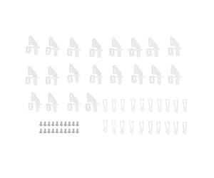 VGEBY Kit Clacson e Forcella, 20 Set Kit Forcella Clacson a 4 Fori Angolo del Timone KT per Aeroplani RC in Schiuma Ad Ala Fissa Accessori per Modelli Aerei
