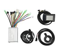 VGEBY Kit Controller Bici Elettrica, Controller Motore Bici Elettrica Controller Comune 15A 36V 48V con Acceleratore a Pollice Pannello OMT-M3 per Motore 250W 350W