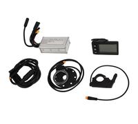 VGEBY Kit di Conversione per Bici Elettrica, Controller Brushless A 3 modalità da 17 A con Pannello S866 e Acceleratore A Pollice, per Motori da 24 V, 36 V, 48, 250 W e 350 W.