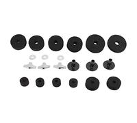 VGEBY Kit Feltrini per Piatti Batteria - Accessorio per Strumenti Antiscivolo per Un'eccellente qualità del Suono - 21 Parti di Ricambio per Batteria - Adatto a Tutti i Piatti - Materiali Robusti e