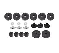 VGEBY Kit Feltrini per Piatti Batteria - Accessorio per Strumenti Antiscivolo per Un'eccellente qualità del Suono - 21 Parti di Ricambio per Batteria - Adatto a Tutti i Piatti - Materiali Robusti e