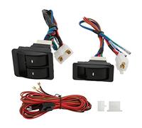 VGEBY Kit Regolatore Interruttore Alzacristallo Elettrico Universale per Auto, Plastica ABS e Metallo, Adatto a 2 Porte, Installazione Semplice per il Controllo del Finestrino del Veicolo