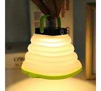 VGEBY Lampada da Campeggio Notturno Interiore con Dimmings a 3 Livelli, Morbida Luce a LED Calda per Proteggere gli Occhi, Energia USB/solare, IP65, Adatto per L'illuminazione della Tenda da Campo,