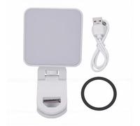 VGEBY Luce Magnetica per Selfie, Luce di Riempimento Portatile con Design Pieghevole Ruotato, Indice di Resa Cromatica Elevata per Fotografia Professionale di Tablet Smartphone (WHITE)