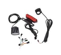 VGEBY Luce per Bici, Set di Luci a LED Anteriori Posteriori in Materiale ABS con Interruttore a 5 Pin, Kit di Avviso Ad Alta luminosità per la Guida Notturna di Biciclette Elettriche